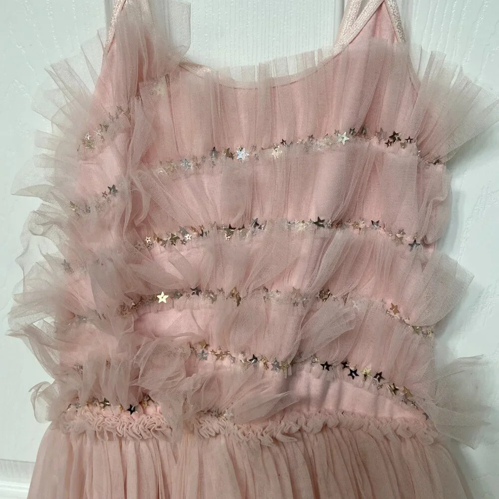 Tutu Du Monde Blush Pink Tulle Party Dress with Star Embellishments